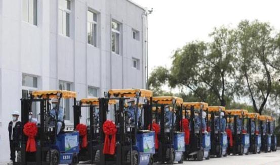 国产氢能源叉车视频,绿色动力革新，引领物流行业新篇章